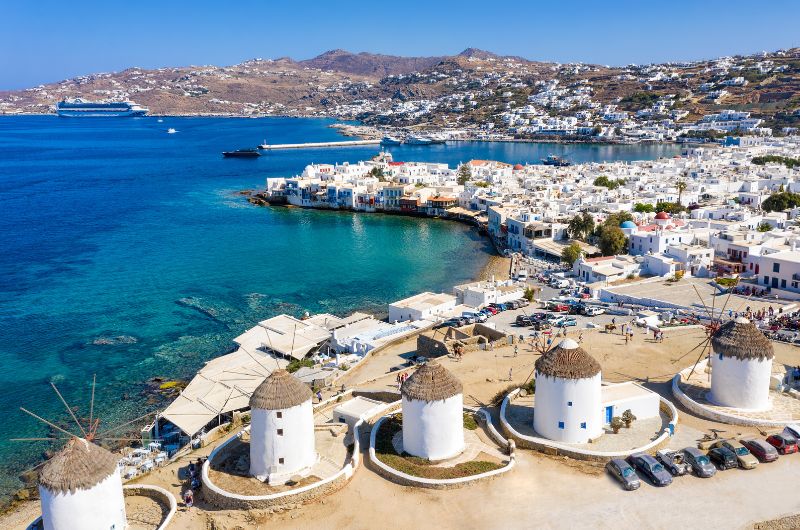 Aerial View of Mykonos Town – Mykonos Travel Guide Aerial View of Mykonos Town – Mykonos Travel Guide